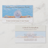 Visitekaartjes voor zwempoolontwerpers (Voorkant / Achterkant)