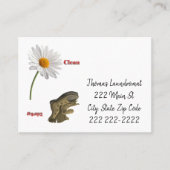 Visitekaartjes, wasserette visitekaartje (Voorkant)