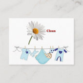 Visitekaartjes, wasserette visitekaartje (Achterkant)