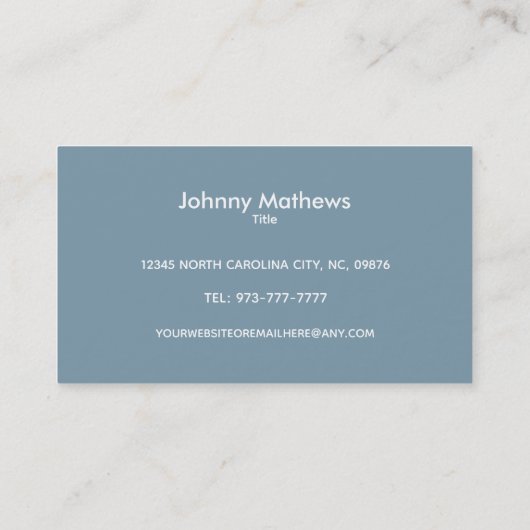 Visitekaartjes waterfilter (Achterkant)