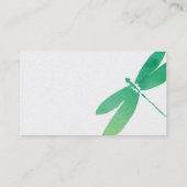 Visitekaartjes | Waterverf met groene geel (Achterkant)