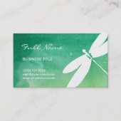 Visitekaartjes | Waterverf met groene geel (Voorkant)