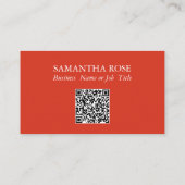 Visitekaartjes Waterverf Rode libel (Achterkant)