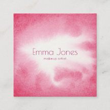 visitekaartjes waterverf roos