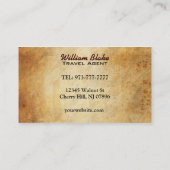 visitekaartjes Wereldbol Oude kaart (Achterkant)