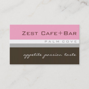 visitekaartjes > zest [baby roze + chocolade]