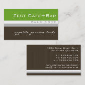 visitekaartjes > zest [limoen+chocolade] (Voorkant / Achterkant)