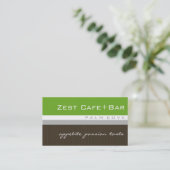 visitekaartjes > zest [limoen+chocolade] (Staand voorkant)