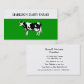 Visitekaartjes zuivelproducten (Voorkant / Achterkant)