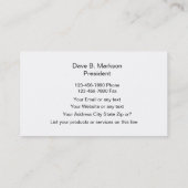 Visitekaartjes zuivelproducten (Achterkant)