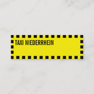 Visitekaartjes zwart geel taxi