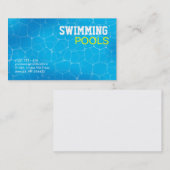 visitekaartjes zwembad (Voorkant / Achterkant)