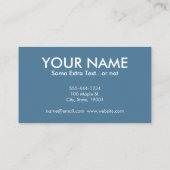 Visitekaartjes zweminstructeur (Achterkant)