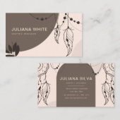 Visitekaartsjabloon, Boho Modern Visitekaartje (Voorkant / Achterkant)