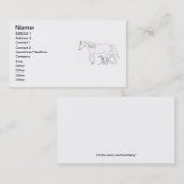 Visitekaartsjabloon: Dalmatiër & Paard Visitekaartje (Voorkant / Achterkant)