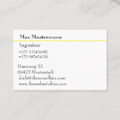 Visitenkarte Baubranche und Handwerk 4 Visitekaartje (Achterkant)