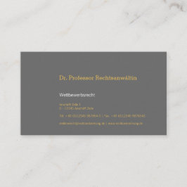 Visitenkarte dezent visitekaartje