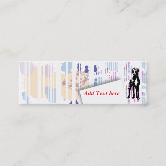 Visitenkarte Dogge Mini Visitekaartje (Voorkant)