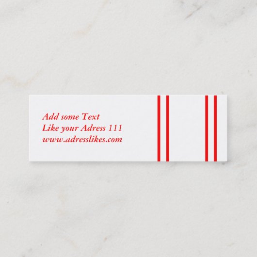 Visitenkarte Dogge Mini Visitekaartje (Achterkant)