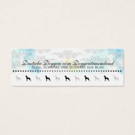 Visitenkarte Dogge Mini Visitekaartjes