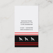 Visitenkarte Dogge Visitekaartje (Achterkant)