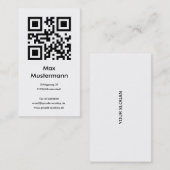 Visitenkarte, Hochformat (individuell gestaltbar) Visitekaartje (Voorkant / Achterkant)