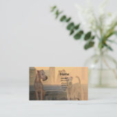 Visitenkarte "Irish Terrier" Visitekaartje (Staand voorkant)