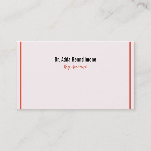 Visitenkarte Lines Visitekaartje (Achterkant)