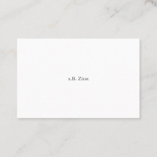 Visitenkarte mit Foto Visitekaartje (Achterkant)