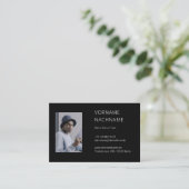 Visitenkarte mit Foto Vorlage - Selbst  Gestalten Visitekaartje (Staand voorkant)