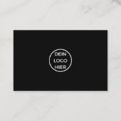 Visitenkarte mit Foto Vorlage - Selbst  Gestalten Visitekaartje (Achterkant)