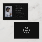 Visitenkarte mit Foto Vorlage - Selbst  Gestalten Visitekaartje (Voorkant / Achterkant)