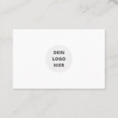 Visitenkarte mit Foto Vorlage - Selbst  Gestalten Visitekaartje (Achterkant)