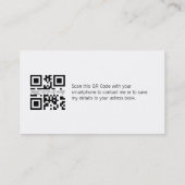 Visitenkarte mit QR-Code & elegantem Spiegeleffekt Visitekaartje (Achterkant)