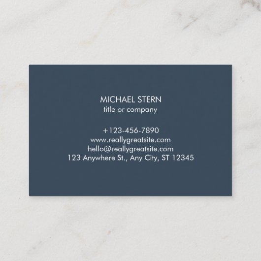 Visitenkarte mit QR-Code & Logo  Visitekaartje (Achterkant)