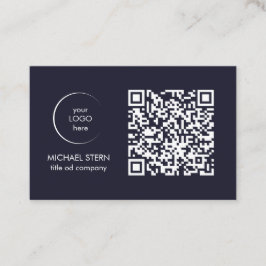 Visitenkarte mit QR-Code & Logo Visitekaartje