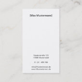 Visitenkarte "Photography" Visitekaartje (Achterkant)