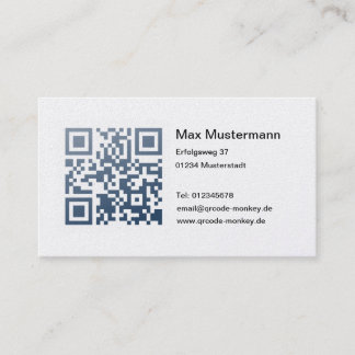 Visitenkarte, platin (individuell gestaltbar) visitekaartje