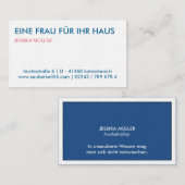 Visitenkarte sauber visitekaartje (Voorkant / Achterkant)