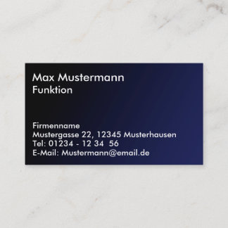 Visitenkarte schlicht visitekaartje