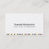 Visitenkarte Schwarz Rot Gold Visitekaartje (Achterkant)