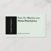 Visitenkarte Schwarzkern Visitekaartje (Achterkant)