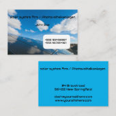 Visitenkarte Solar Photovoltaik blue sky 1 Visitekaartje (Voorkant / Achterkant)