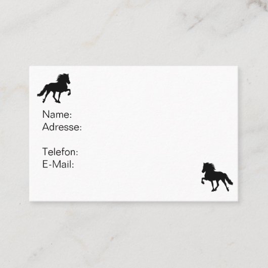 Visitenkarte zum Selbergestalten Visitekaartje (Voorkant)