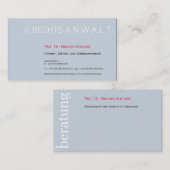 Visitenkarten Frischer Luxus Visitekaartje (Voorkant / Achterkant)