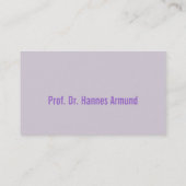 Visitenkarten Frischer Luxus Visitekaartje (Achterkant)