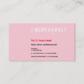 Visitenkarten Frischer Luxus Visitekaartje (Voorkant)