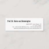 Visitenkarten Klassisch Mini Visitekaartje (Voorkant)