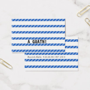 Visitenkarten mit einem Hauch Bayern Visitekaartje