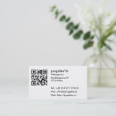 Visitenkarten mit QR-Code Visitekaartje (Staand voorkant)